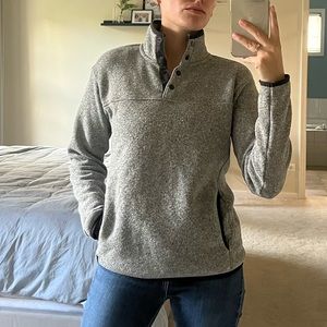 Eddie Bauer Radiator Fleece 2 Snap Mock 
